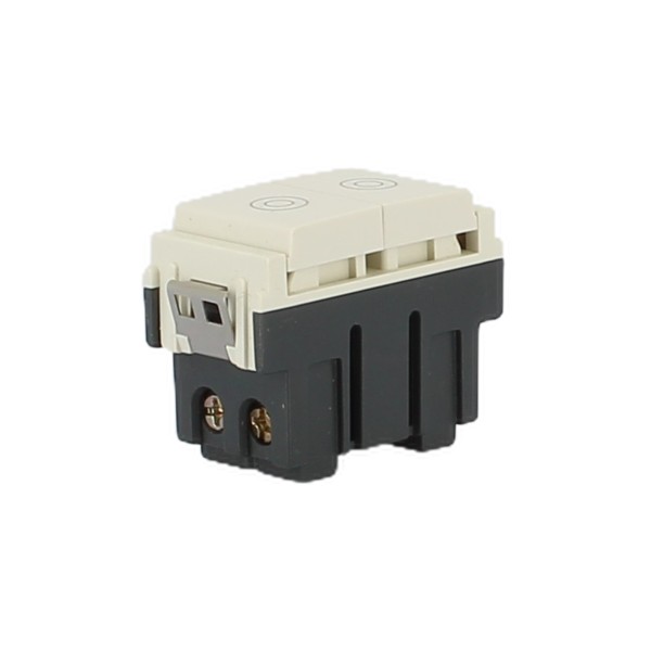 Vimar 16121.B Weißer doppelter Schließknopf für die Idea-Serie